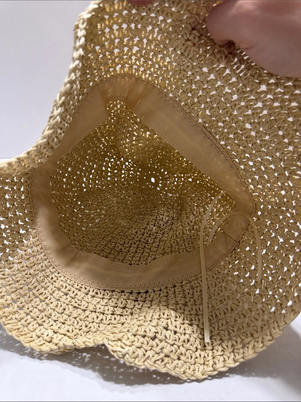 Woven Straw Bucket Hat - Yellow